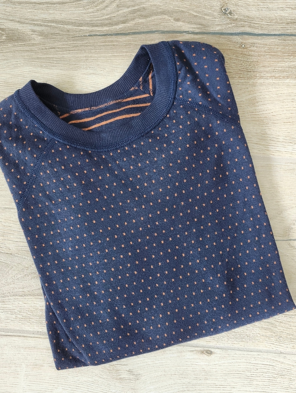 Marine Layer Reversible Raglan  Blue Orange Shirt Women's M - Picture 8 of 10
